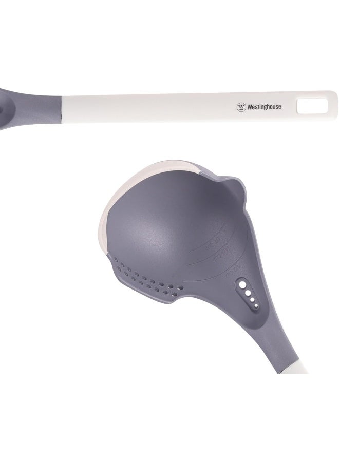 Westinghouse USA Silicone/PBT Soup Ladle | Heat-Resistant Kitchen Ladle for Hot Soups, Stews & Sauces | Non-Slip Handle | Safe for Non-Stick Cookware | Easy-to-Clean Durable Kitchen Tool - Image 2