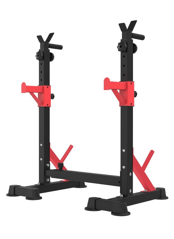 XiuWoo Squat Rack Barbell Rack Bench Press 600 LBS Max Load Adjustable Squat Rack Stand Multi-Function Weight Lifting Home Gym, Great for Beginners and Professional Use  - Image 2