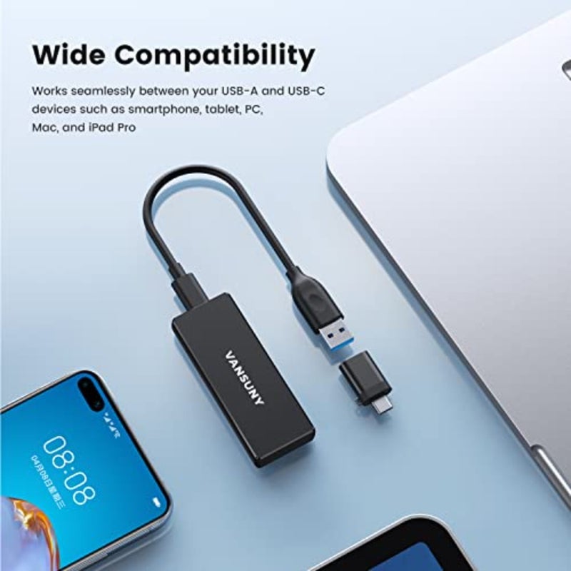 SSD خارجي 500 جيجا بايت محرك أقراص الحالة الصلبة الخارجي 500 جيجا بايت SSD محمول سرعة قراءة عالية 500 برميل/الثانية SSD صغير محمول 500 جيجا بايت للكمبيوتر/الأجهزة اللوحية/الهواتف الذكية - Image 3