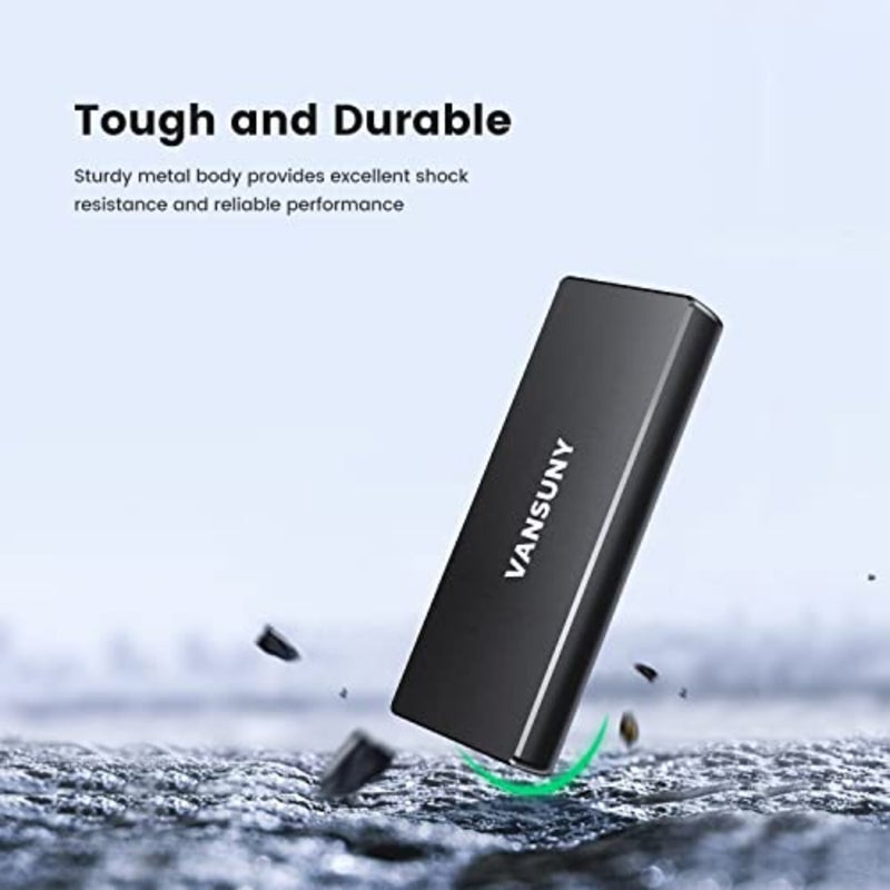 SSD خارجي 500 جيجا بايت محرك أقراص الحالة الصلبة الخارجي 500 جيجا بايت SSD محمول سرعة قراءة عالية 500 برميل/الثانية SSD صغير محمول 500 جيجا بايت للكمبيوتر/الأجهزة اللوحية/الهواتف الذكية - Image 4