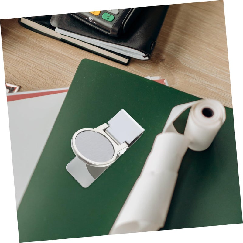 Silver Round Metal Money Clip For Wallets 6x3.2x1cm Portable Note Clamps Small Men Fixing Clip - Image 3