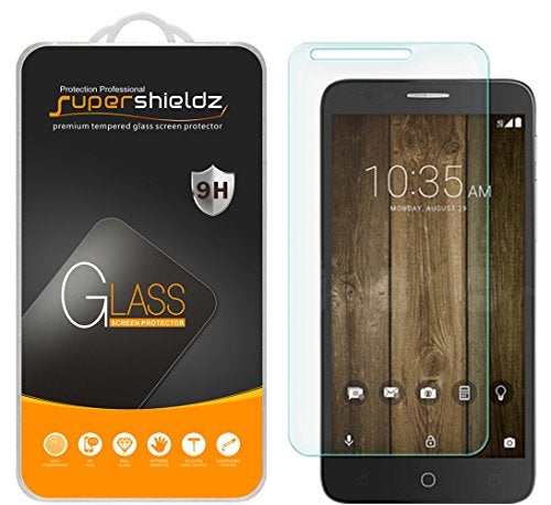 Supershieldz (2 Pack) Designed for Alcatel Fierce 4 and Alcatel Pop 4 Plus Tempered Glass Screen Protector, Anti Scratch, Bubble Free - Image 1