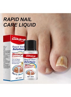 SOUTH MOON Rapid Nail Care Liquid - Fungal Nail Treatment For Toe Nail And Fingernails For Thick/Broken/Discolored Nails - Renews Damaged Cracked Ingrown Toenail  - Image 2