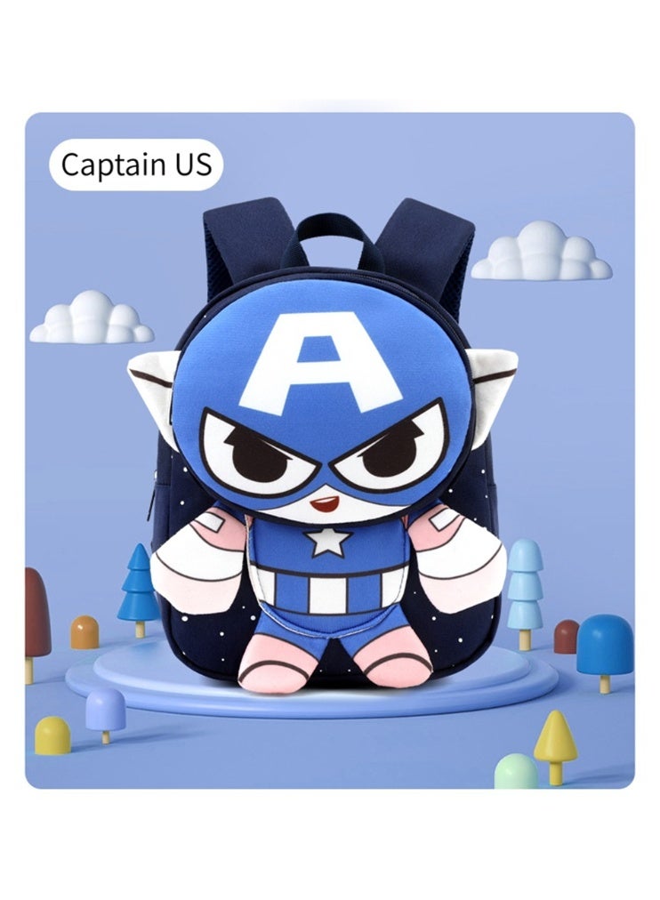 Kids Backpack, Cute Toddler Backpack with 3D Cartoon, Waterproof Children's School Bag for Girls Boys 2-6 Age, 22*13*28cm, SB06-SUPE - Image 2