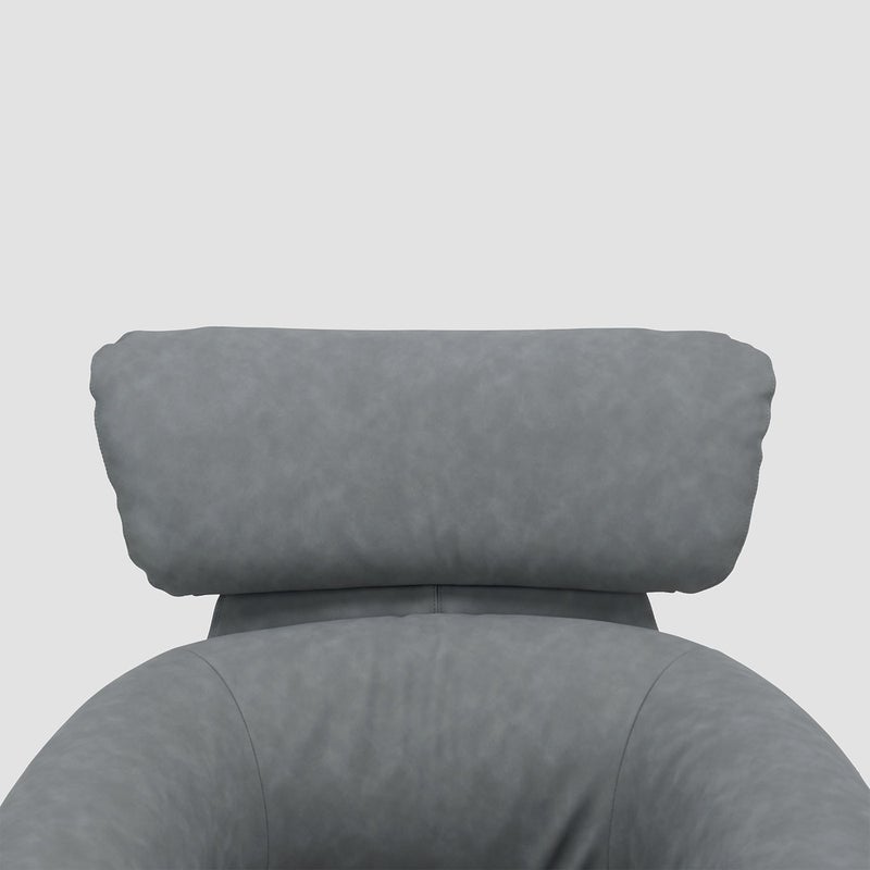 AL HUZAIFA FURNITURE Marciano Swivel Chair, Upholstered In Microfiber Leather - Image 4