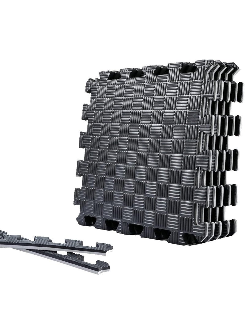 ALCOACH 5pcs High Density EVA Interlocking Foam Mat - EVA Foam Mats with Interlocking Floor Tiles' Foam Gym Mat, Protective Flooring Mats Interlocking for Home and Gym Equipment (104X104X2.5CM) - Image 1
