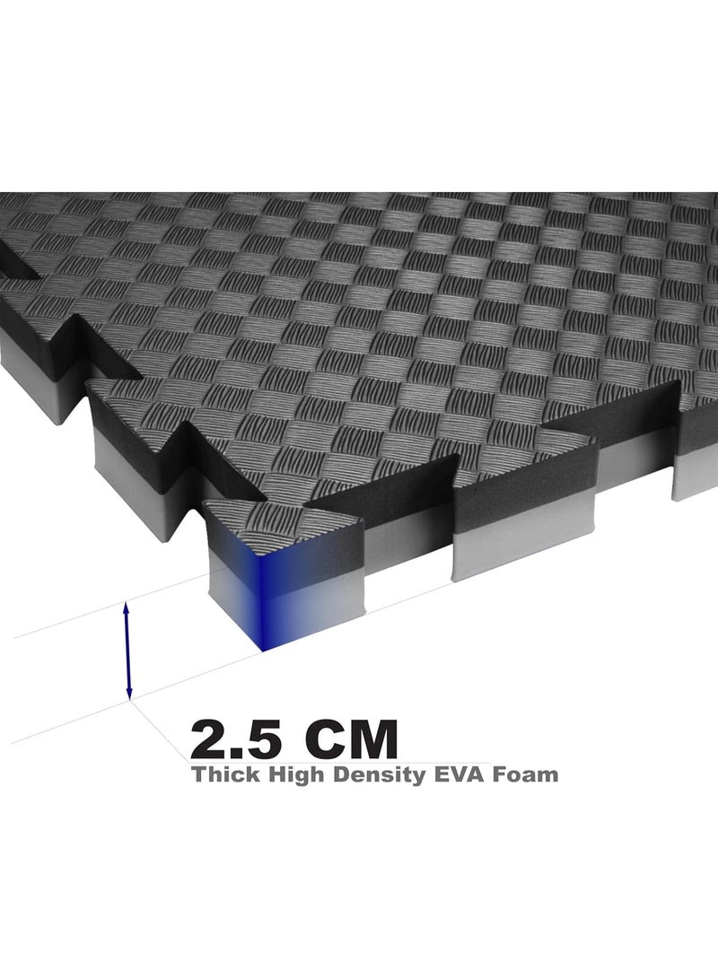 ALCOACH 5pcs High Density EVA Interlocking Foam Mat - EVA Foam Mats with Interlocking Floor Tiles' Foam Gym Mat, Protective Flooring Mats Interlocking for Home and Gym Equipment (104X104X2.5CM) - Image 3