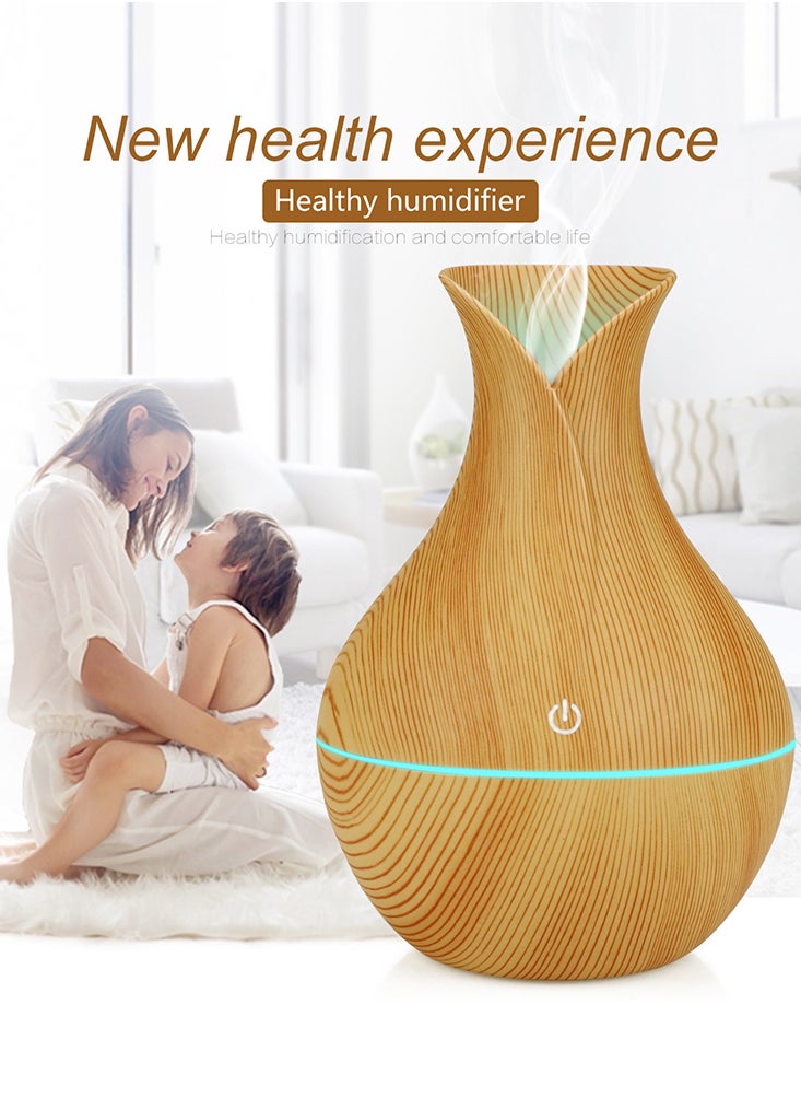 Perfii 130ML Ultrasonic Aromatherapy Air Humidifier with 7 Colour Changing LED Lights for Home, Bedroom and Office  - Image 2