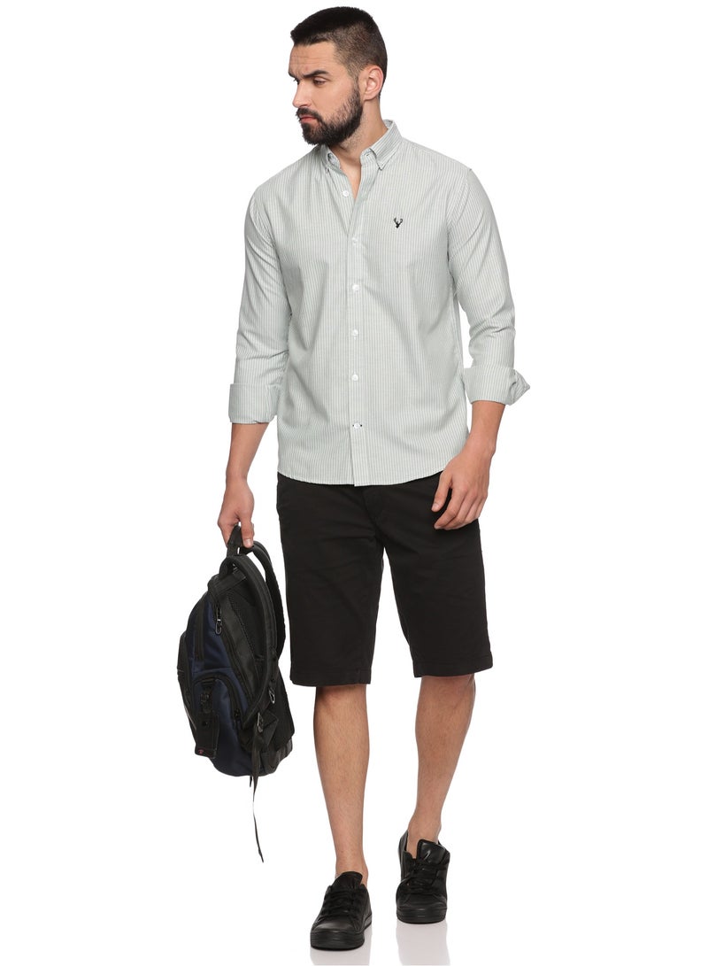 U.S. ELK Men's Button Down Shirt | Casual Slim Fit Shirt | Long Sleeve Oxford Shirts For Men | Smart Fit Cuff - Mix Color4 - Image 4