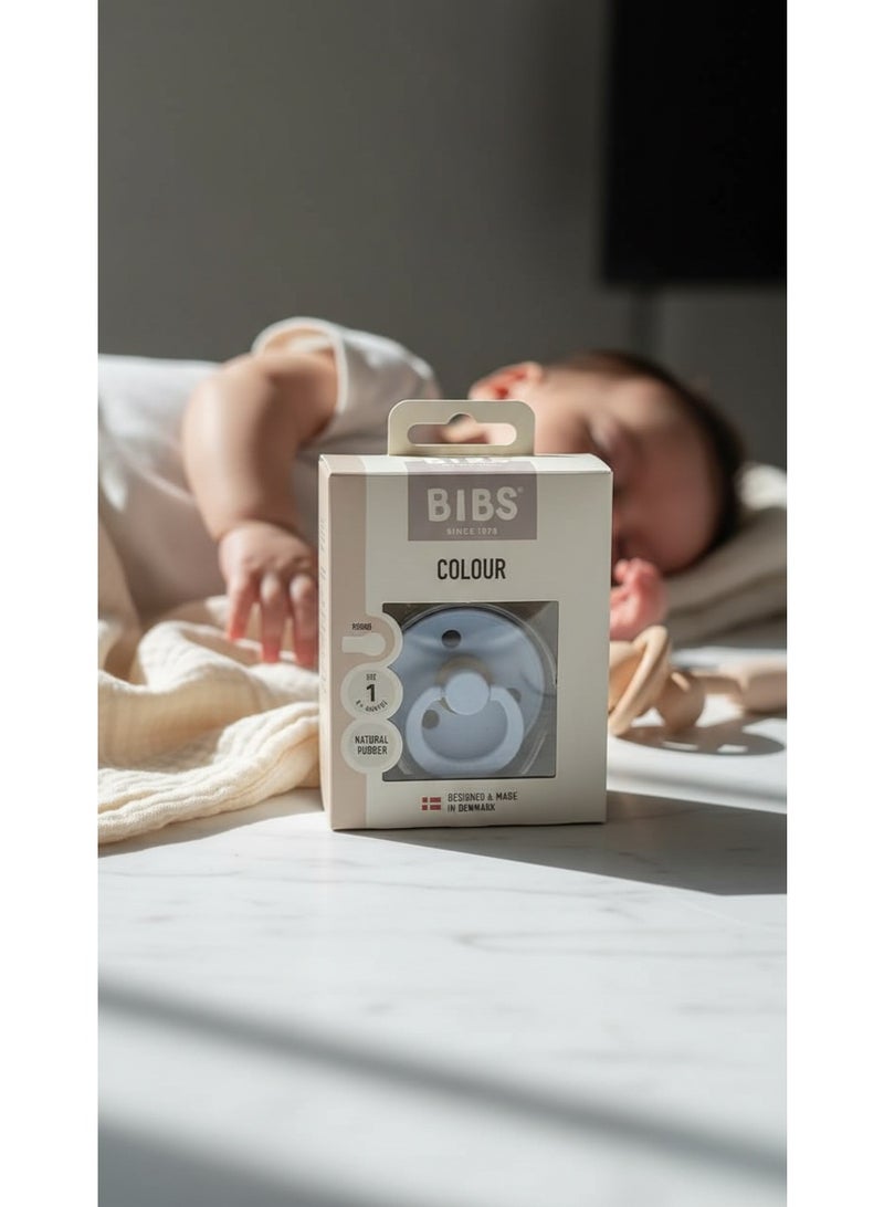BIBS Pacifier Natural Rubber Round Nipple 0+M - Image 1