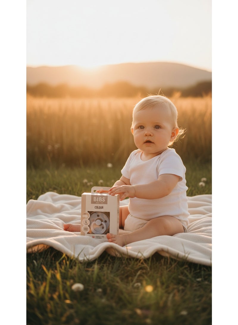 BIBS Pacifier Natural Rubber Round Nipple 0+M - Image 3