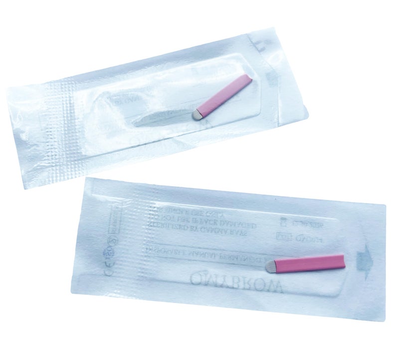 QMYBROW Brow Microblading Blades Fine Microblades 20Pack (Pink, 18U-0.15mm) - Image 2