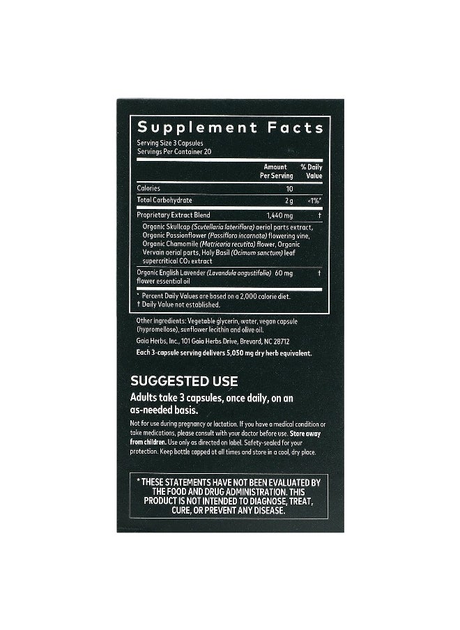 Gaia Herbs - Gaia Herbs, Calm A.S.A.P., 60 Vegan Liquid Phyto-Caps - Image 1