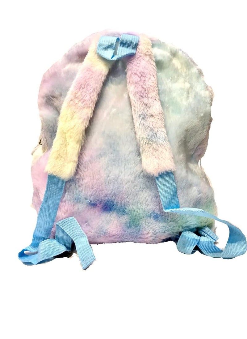 Generic - Trends Today Fashion Unicorn Bags for Girls Kids Plush Soft School Backpack - Rainbow Colour Children Beach Picnic Lightweight Big Favor (Sky Colour) - Image 1