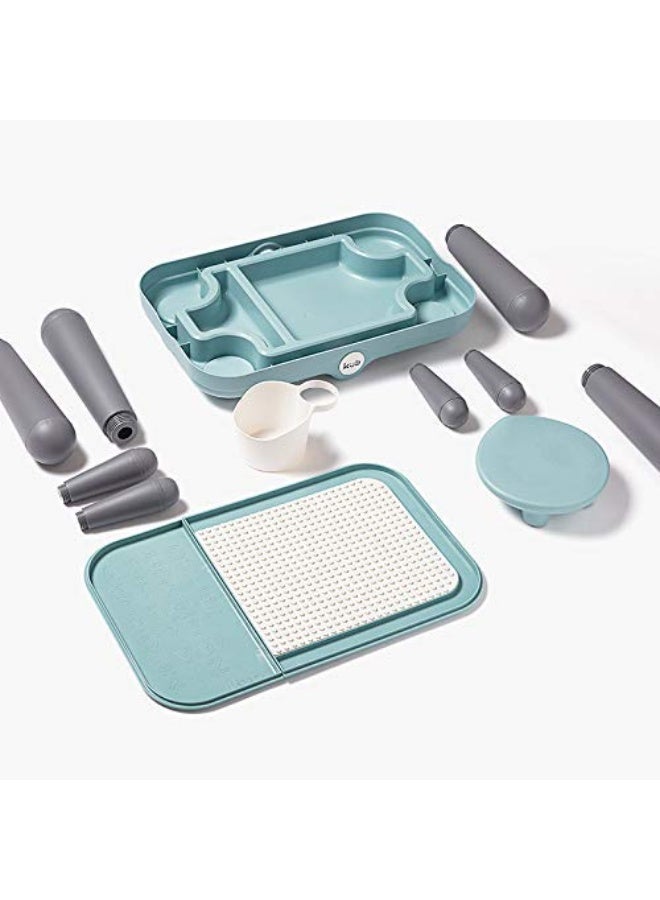 طاولة أنشطة الأطفال 3 في 1 متعددة الاستخدامات، طاولة مكعبات، طاولة أنشطة، طاولة عشاء، طاولة لعب للأطفال - Image 5