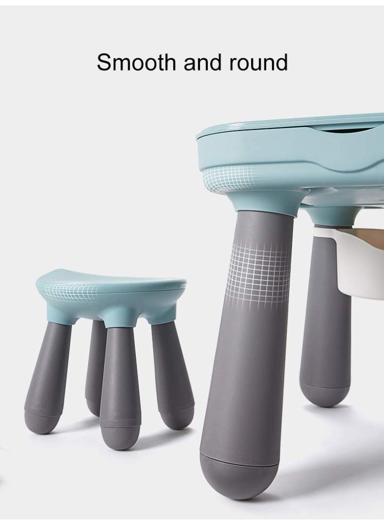 طاولة أنشطة الأطفال 3 في 1 متعددة الاستخدامات، طاولة مكعبات، طاولة أنشطة، طاولة عشاء، طاولة لعب للأطفال - Image 4