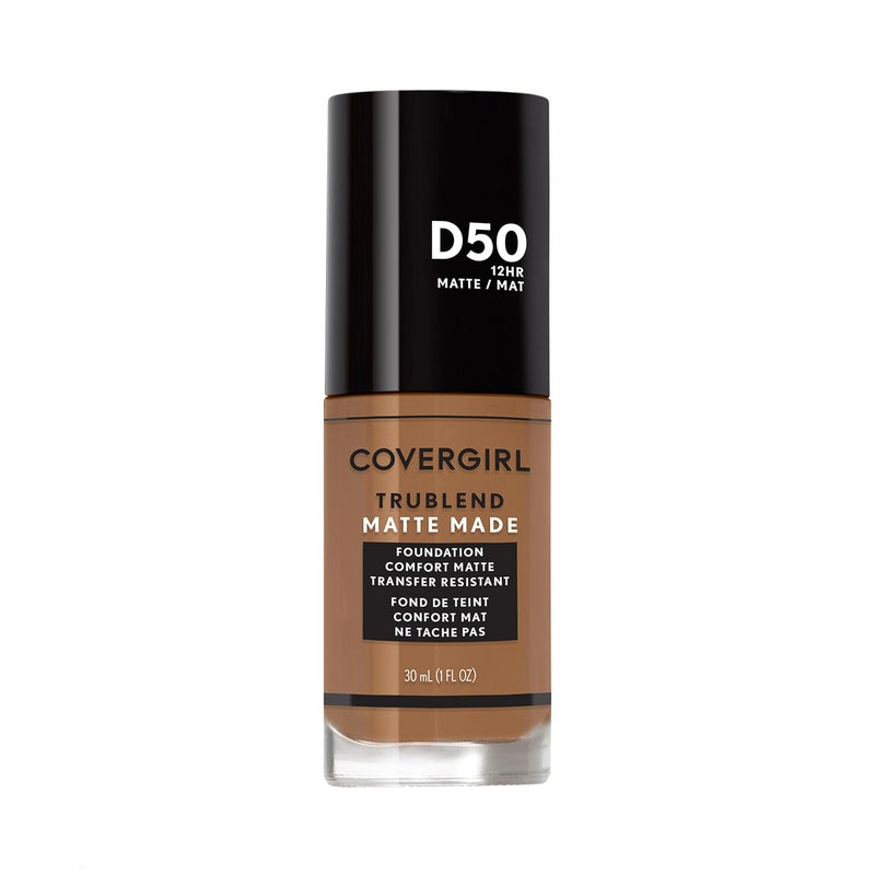 COVERGIRL TruBlend Matte Made Liquid Foundation, Deep Golden, 1.01 Fl Oz (Pack of 1) - Image 1
