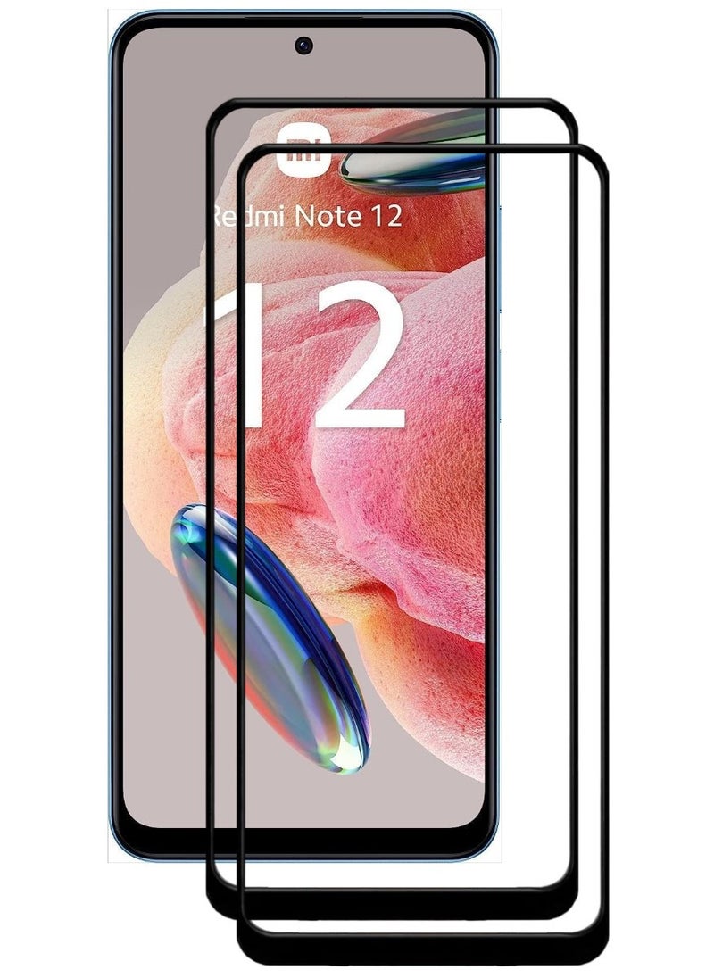 ACLIX 2 Pieces Antistatic ESD Dustproof Premium Quality High Definition Tempered Glass Screen Protector Designed For Xiaomi Redmi Note 12 4G - Image 1
