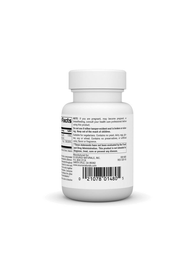 Source Naturals Product Image Advanced B-12 Complex,Promotes Normal Folic Acid Metabolism*, 5 MG - 30 Lozenges - Image 3