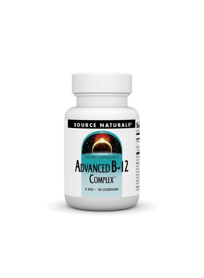 Source Naturals Product Image Advanced B-12 Complex,Promotes Normal Folic Acid Metabolism*, 5 MG - 30 Lozenges - Image 1