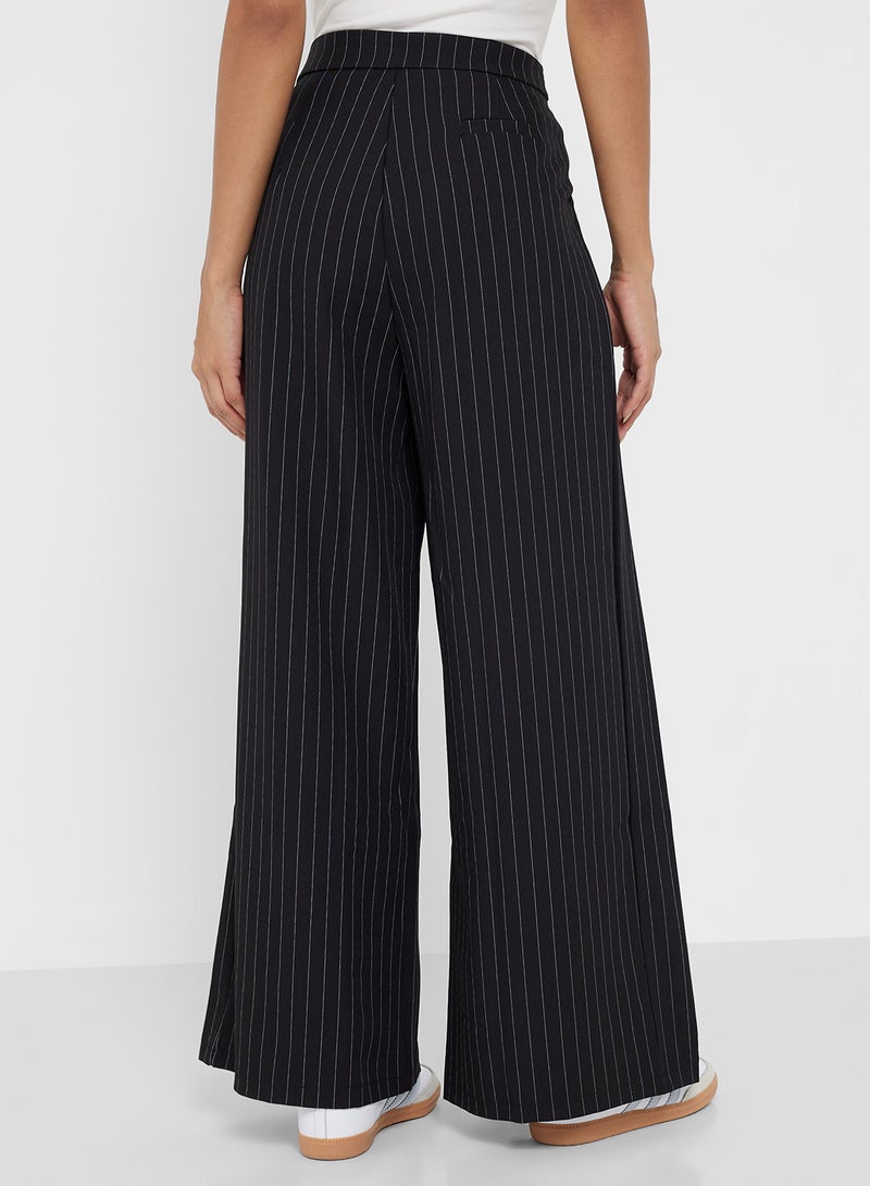 جينجر بنطلون واسع مخطط - Image 3