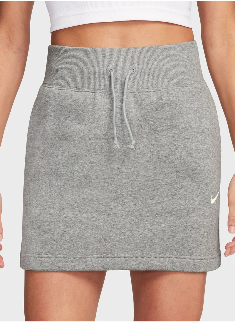 Nike Nsw Phoenix Fleece High Rise Skirt