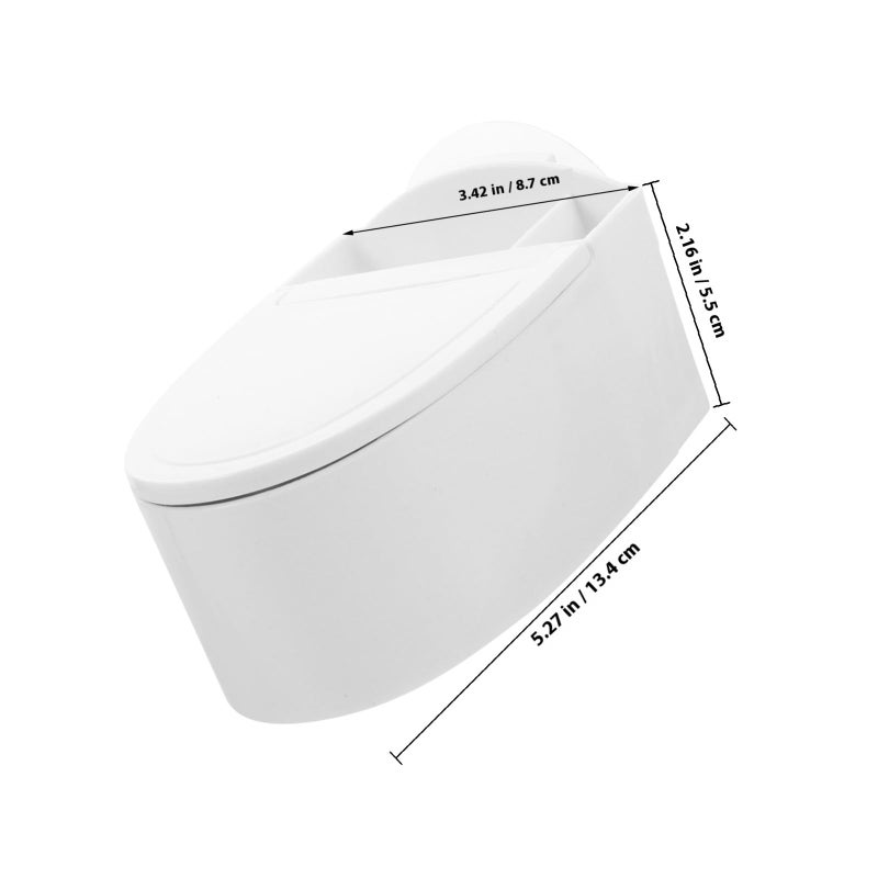 Wall Mounted Windproof Toilet Shaped Bathroom Ashtray With Lid For Home Office Indoor Use - Image 3