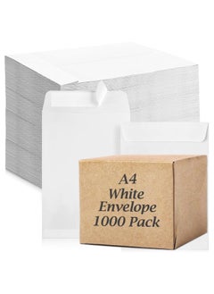 MARKQ [A4] White Envelopes [1000 Pack] 12.75" x 9.25" Self Sealing Mailing Envelope for Posting mailing Home Office and Ecommerce, 100gsm  - Image 1