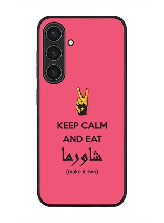 For Samsung Galaxy S25+ / S25 Plus 5G Case,Slim fit Camera Protection, Shockproof Thin Phone cover  - Keep Calm And Eat Shawarma (Pink) - pzsku/ZB78B7A0F9109A4DF3B97Z/45/_/1738074118/0ebecf21-fc47-403e-a702-d325270a830c