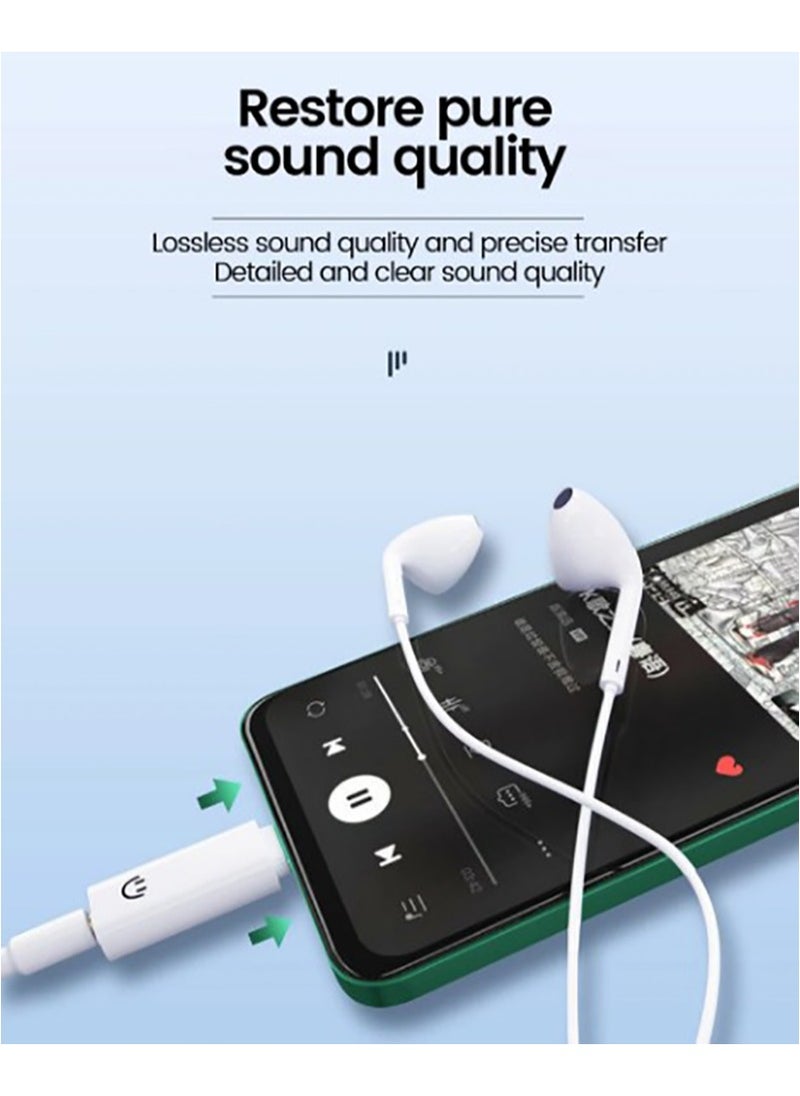 Generic - USB C to 3.5mm Audio Headphone Adapter, USB Typc C to 3.5mm Aux Adapter, Support Voice Function Compatible with iPhone 16/15 Plus/16/15 Pro Max Samsung GalaxyS24 S23 Plus 1Pack - Image 1