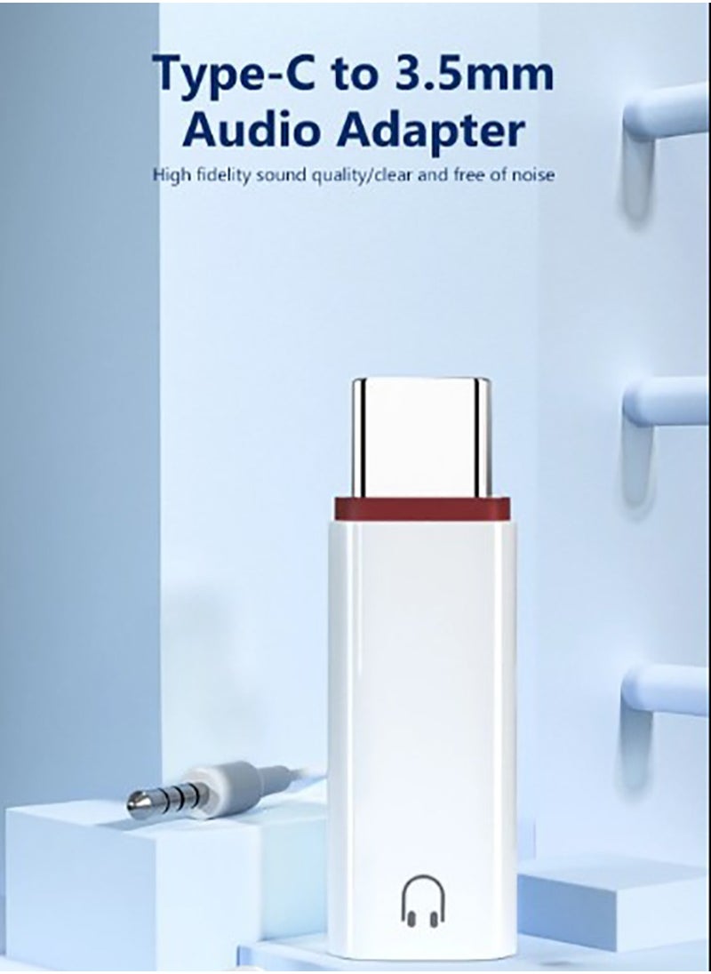 Generic - USB C to 3.5mm Audio Headphone Adapter, USB Typc C to 3.5mm Aux Adapter, Support Voice Function Compatible with iPhone 16/15 Plus/16/15 Pro Max Samsung GalaxyS24 S23 Plus 1Pack - Image 1
