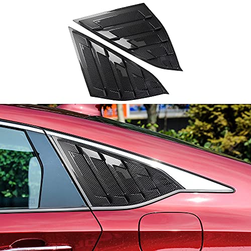 DLOVEG Rear Side Window Louvers Compatible for Honda Accord 2022 2021 2020 2019 2018 Accesories Sport Style Air Vent Cover Compatible for 10th Gen Honda Accord (Carbon Fiber Pattern) - Image 1