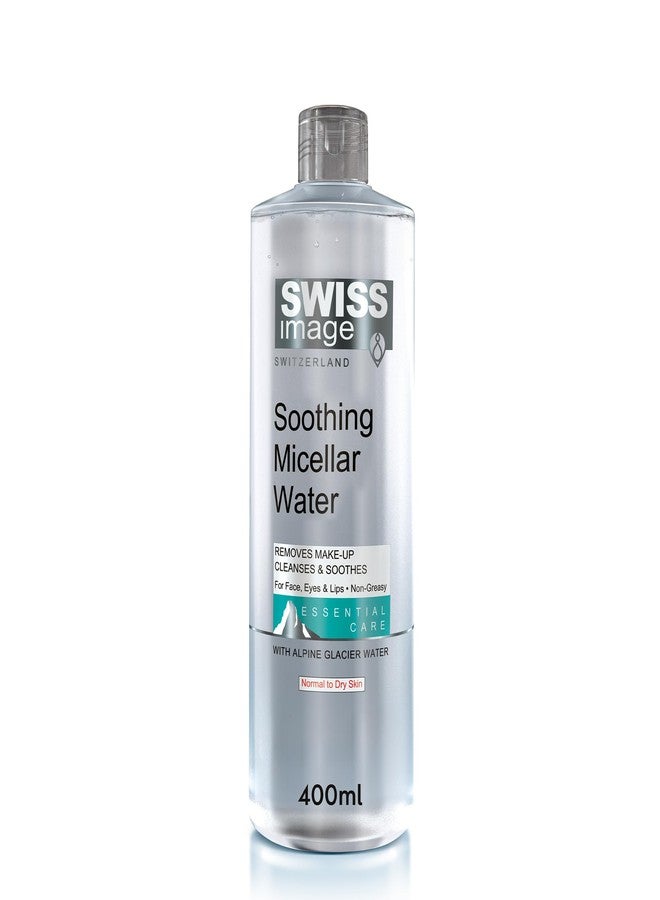 Swiss Image Essential Care Soothing Micellar Water Makeup Remover | Gentle Cleansing & Anti-Aging | Removes Makeup, Cleanses & Nourishes Skin | For Face, Eyes & Lips | Non-Greasy | 400ml - Image 1