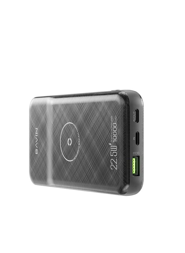 Bavin Power Bank PC038 10000mAh with 2 PD Ports and USB Port Magnetic Wireless Fast Charging for IOS and Android Devices - Image 4