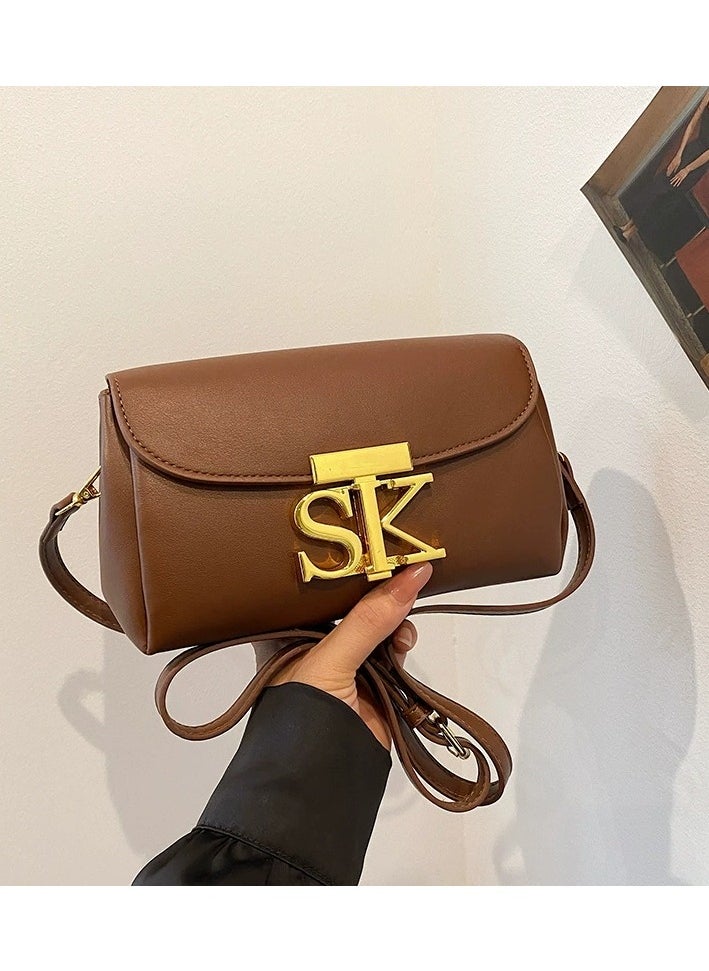 SK New Fashionable And Minimalist Hand-held Single-shoulder And Crossbody Bag 