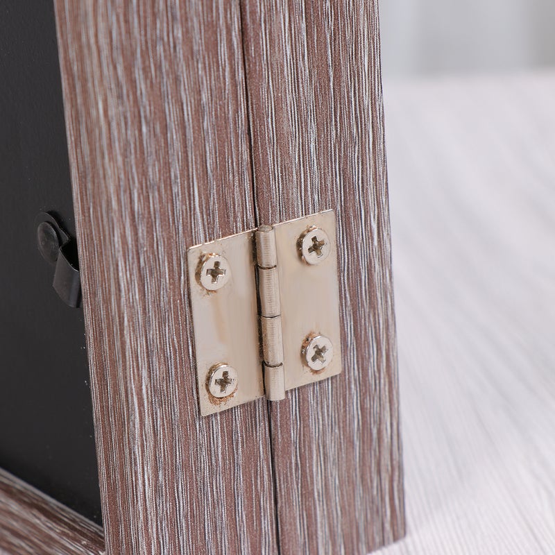 🏠 إطار خشبي بسيط أنيق 5 7 بوصة مستطيل مزدوج رمادي فاتح - Image 4