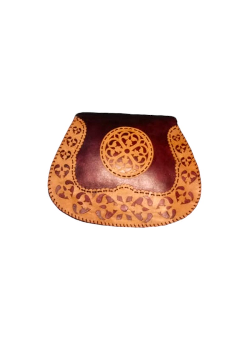 Sheer Fashionable Leather Crossbody Bag - Image 1