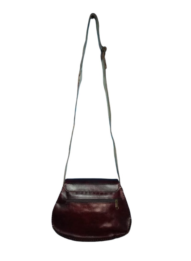 Sheer Fashionable Leather Crossbody Bag - Image 2