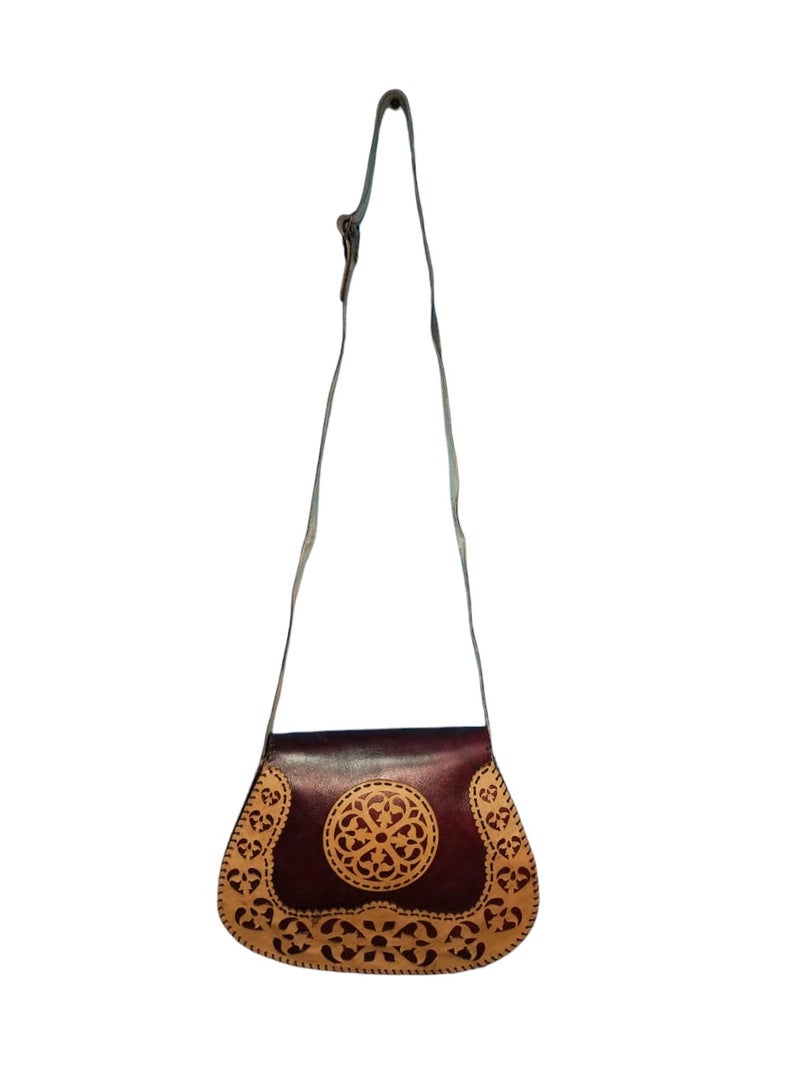 Sheer Fashionable Leather Crossbody Bag - Image 3