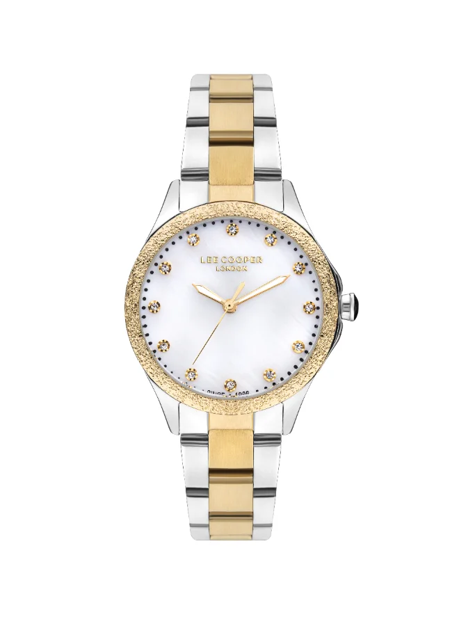 لي كوبر LEE COOPER Women's Analog White Dial Watch - LC07840.220