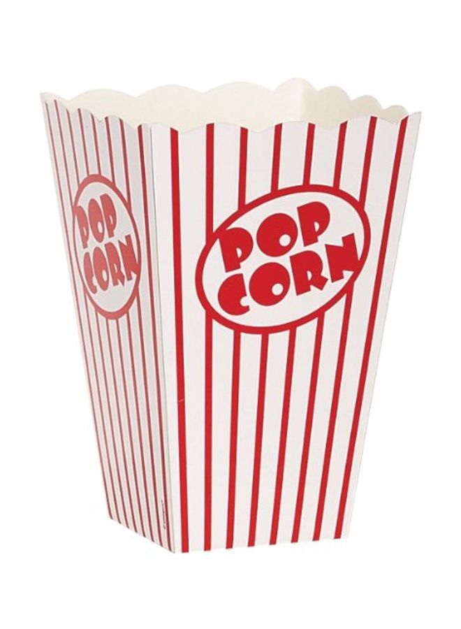 NIBEMINENT 10-Piece Movie Theater Striped Popcorn Box Set 59022 - Image 1