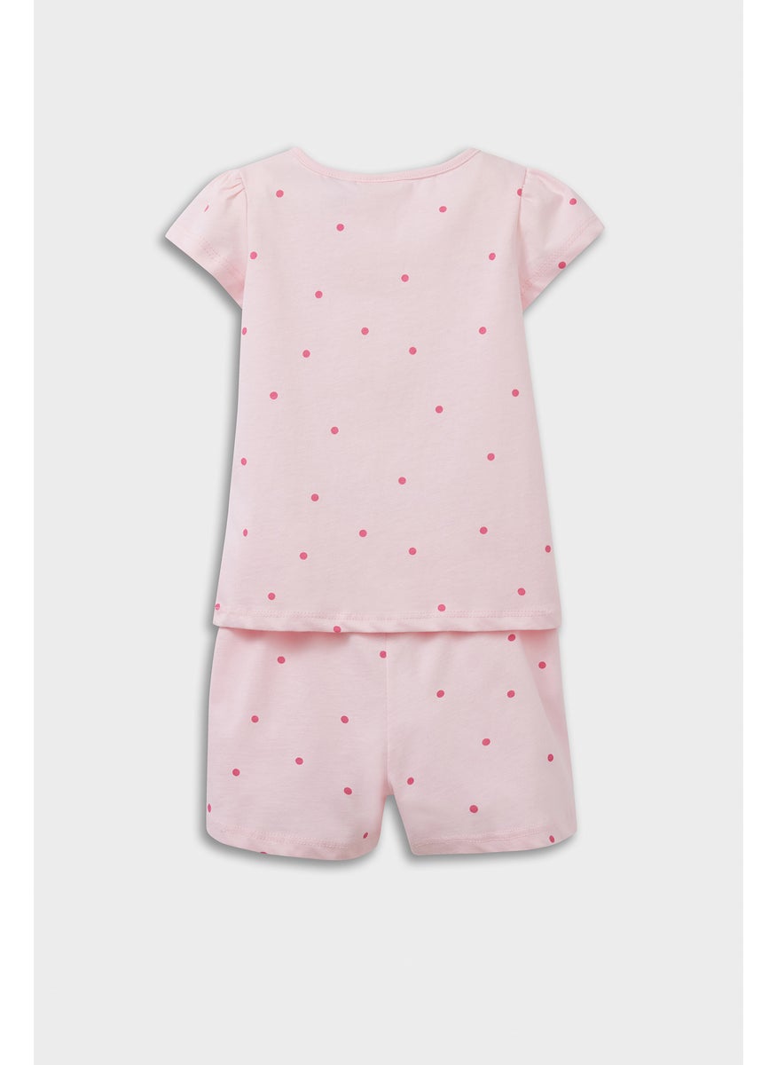 DeFacto Baby Girl 2 piece Regular Fit Winnie The Pooh Licensed Knitted Pyjamas  - Image 2