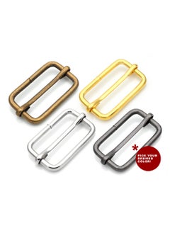 CRAFTMEMORE CRAFTMEmore Loops Sliders CRAFTMEmore Movable Bar Slide Strap Adjuster Rectangle Strap Keeper Triglide Belt Keeper Purse Making 58 34 1 Pack of 10 1 Inch Gold  - Image 3
