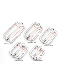 CRAFTMEMORE CRAFTMEmore Loops Sliders CRAFTMEmore Movable Bar Slide Strap Adjuster Rectangle Strap Keeper Triglide Belt Keeper Purse Making 58 34 1 Pack of 10 1 Inch Gold  - Image 2
