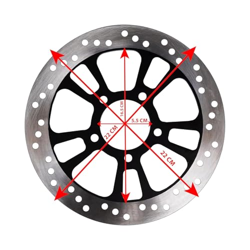 VTRUST Front Brake Disc Plate Compatible for Ola S1 & Ola S1 Pro Electric Scooter | Heavy Duty Stainless Steel Brake Disc Rotor | OEM Fit Front Brake Rotor | High Performance - Image 2