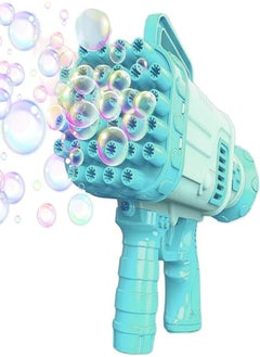vGRASSP VGRASSP 32 Hole Electric Gatling Bubble Gun for Kids with Soap Solution Indoor and Outdoor Toys for Toddlers Bubble Launcher Machine for Girls and Boys (Color as per Stock) 