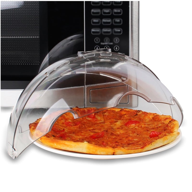 lopeztek Flippable Microwave Splatter Cover,Microwave Cover for Food, Dish, Higher Microwave Plate Cover for Heating, Stay-Inside Splatter Guard for Microwave Oven, Innovative Lid-10.5 IN - Image 1