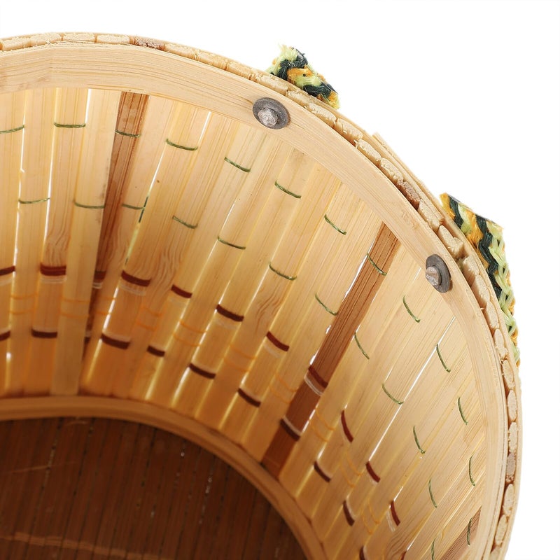 Woven Storage Basket with Handle Small Size for Kitchen Home Organization - Image 5