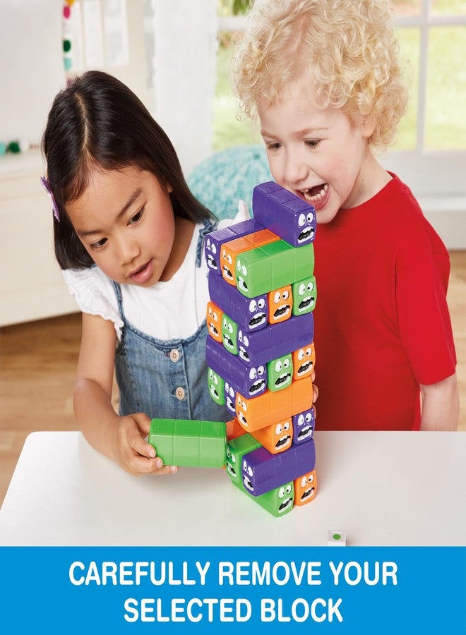 Game Zone Wiggly Worms for 2-4 Players, Ages 3+, Tower Block Stacking Game, Kids & Family Multiplayer - Image 5