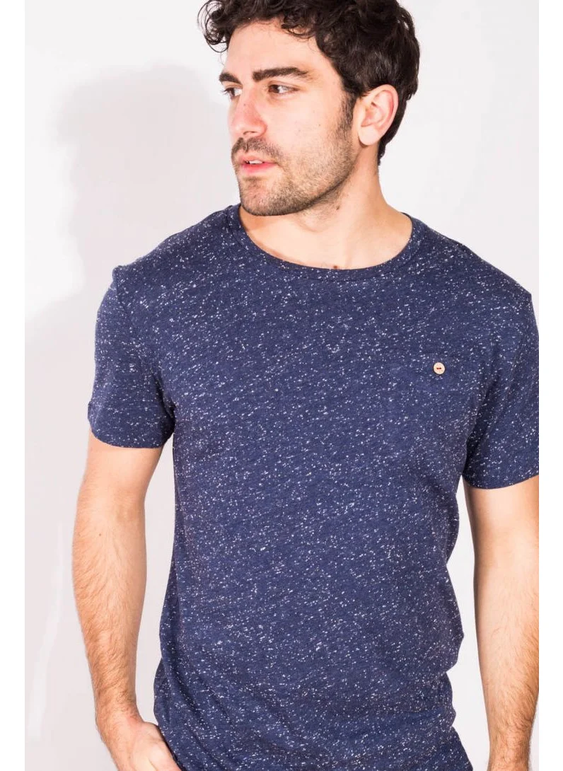 فاجو Dark Blue Cotton Jersey T-Shirt